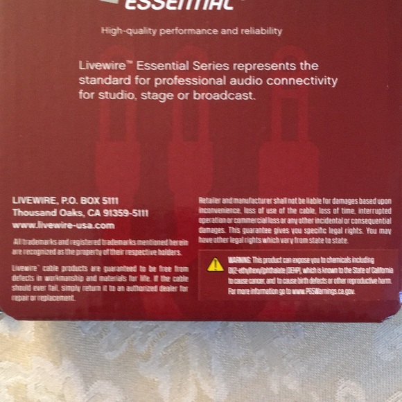 Livewire Essential interconnect 10 ft cable x2 - Picture 7 of 7
